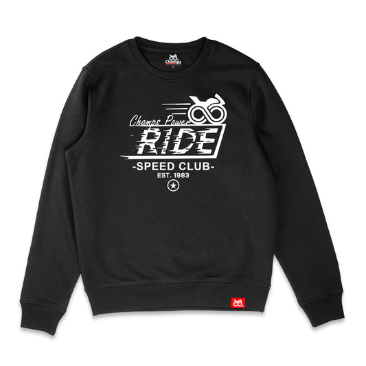 SUDADERA PREMIUM CHAMPS POWER SPEED CLUB BLACK