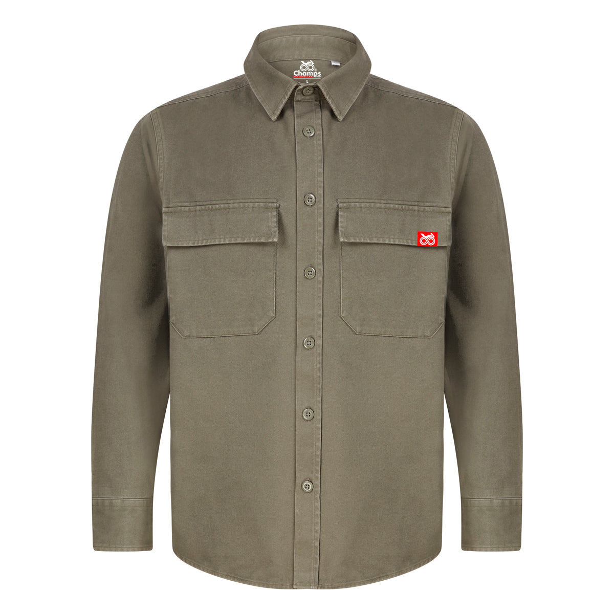 CAMISA PREMIUM CHAMPS POWER SUPABAIKU OLIVE GREEN