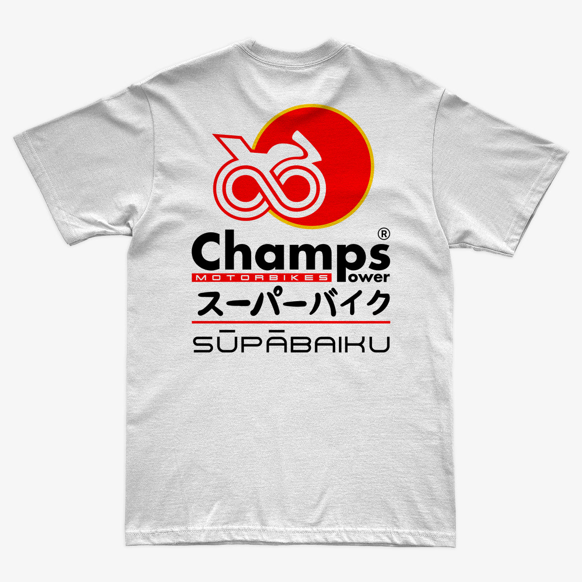 CAMISETA PREMIUM CHAMPS SUPABAIKU WHITE