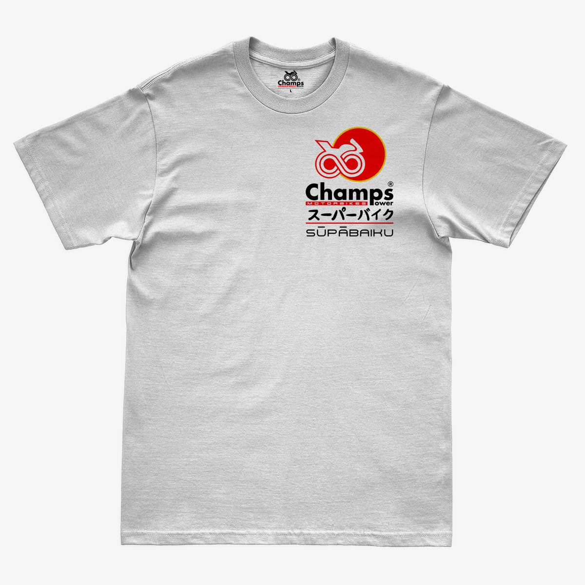 CAMISETA PREMIUM CHAMPS SUPABAIKU WHITE